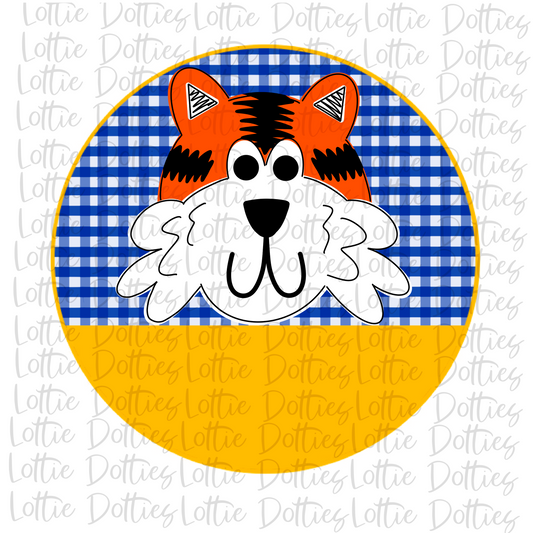 Tiger Circle   Png - Tiger Sublimation Design - School Spirit Design - Digital Download
