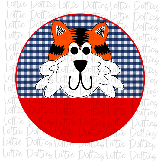 Tiger Circle - Png - Tigers Sublimation Design - School Spirit Design - Digital Download
