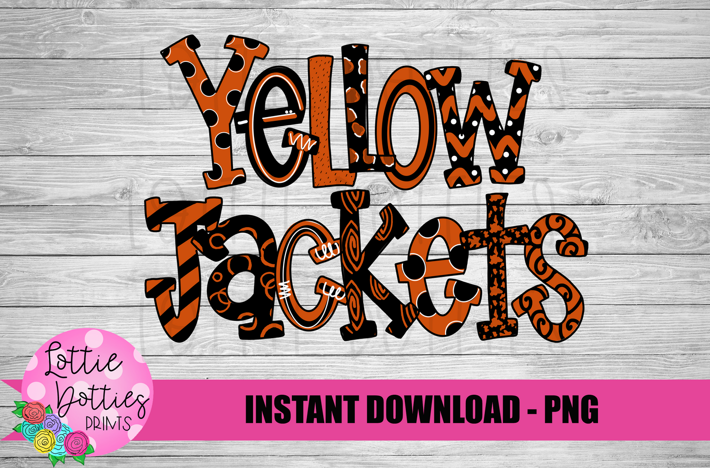 Yellow Jackets PNG - Yellow Jackets PNG - Instant Download - Digital Download