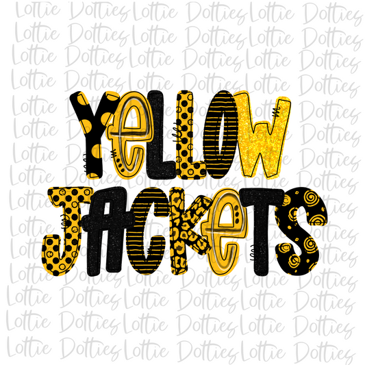 Yellow Jackets PNG - Yellow Jackets PNG - Instant Download - Digital Download