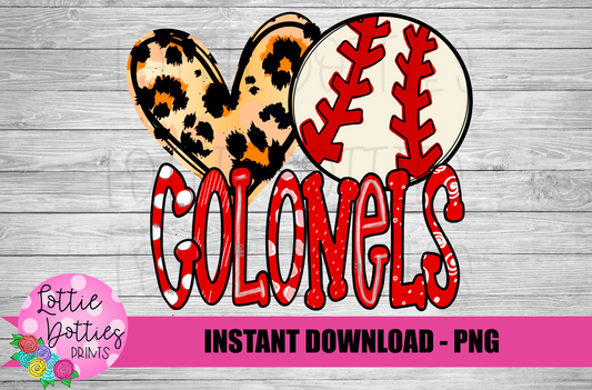 Baseball Colonels   Png - Colonels  Sublimation Design - Digital Download