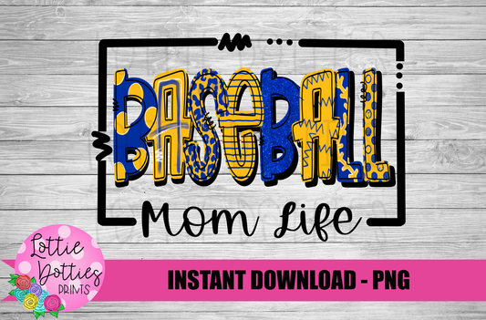 Baseball Mom  PNG - Baseball Png - Digital Download