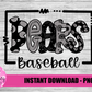 Bears  Baseball  Png - Bears Sublimation Design - Digital Download
