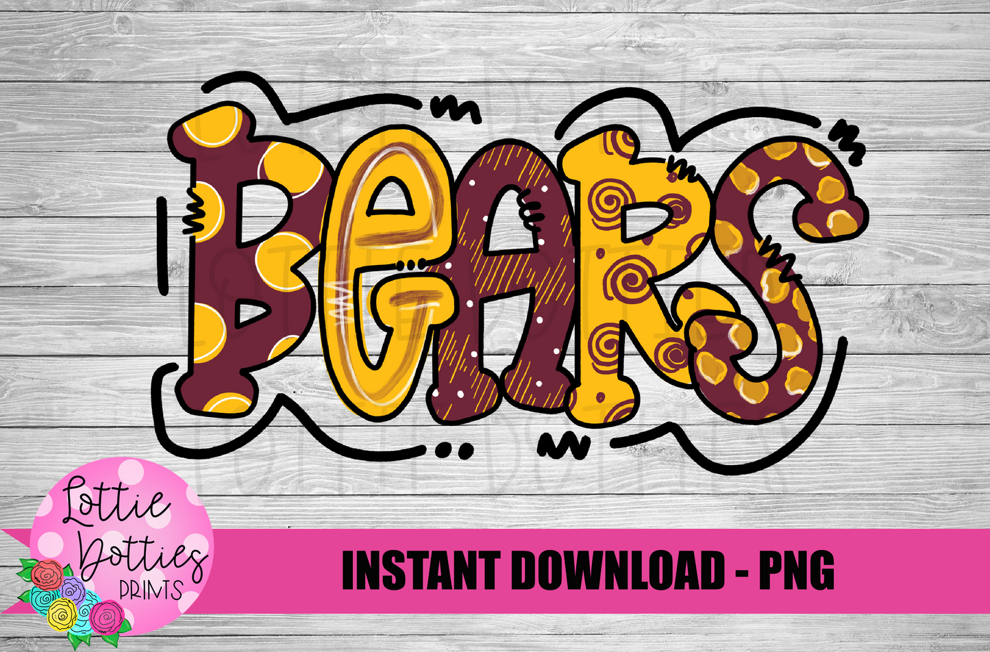 Bears PNG - Bears  sublimation design - Digital Download