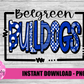 Belgreen Bulldogs -  PNG - Bulldogs  -  Sublimation design - Digital Download