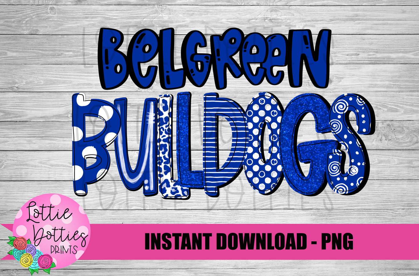 Belgreen Bulldogs  -  PNG - Bulldogs  -  Sublimation design - Digital Download