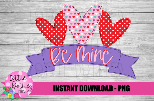 Faux Appliqué Valentines Day Png - Valentine’s Day Sublimation Design - Hearts - Digital Download