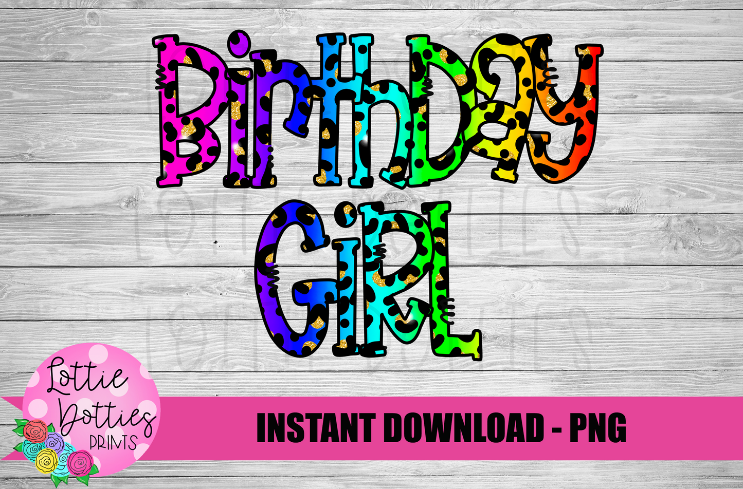 Birthday Girl Png  -Instant Download - Digital Download