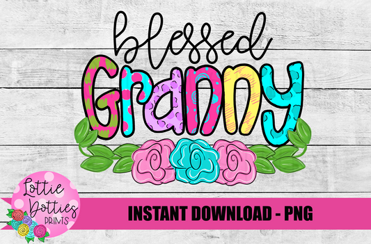 Granny Png - Sublimation File - Instant Download - Digital Download - Leopard Print