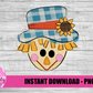 Scarecrow PNG - Fall Sublimation - Digital Download