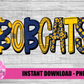 Bobcats PNG - Bobcats  sublimation design - Digital Download - Navy and Gold