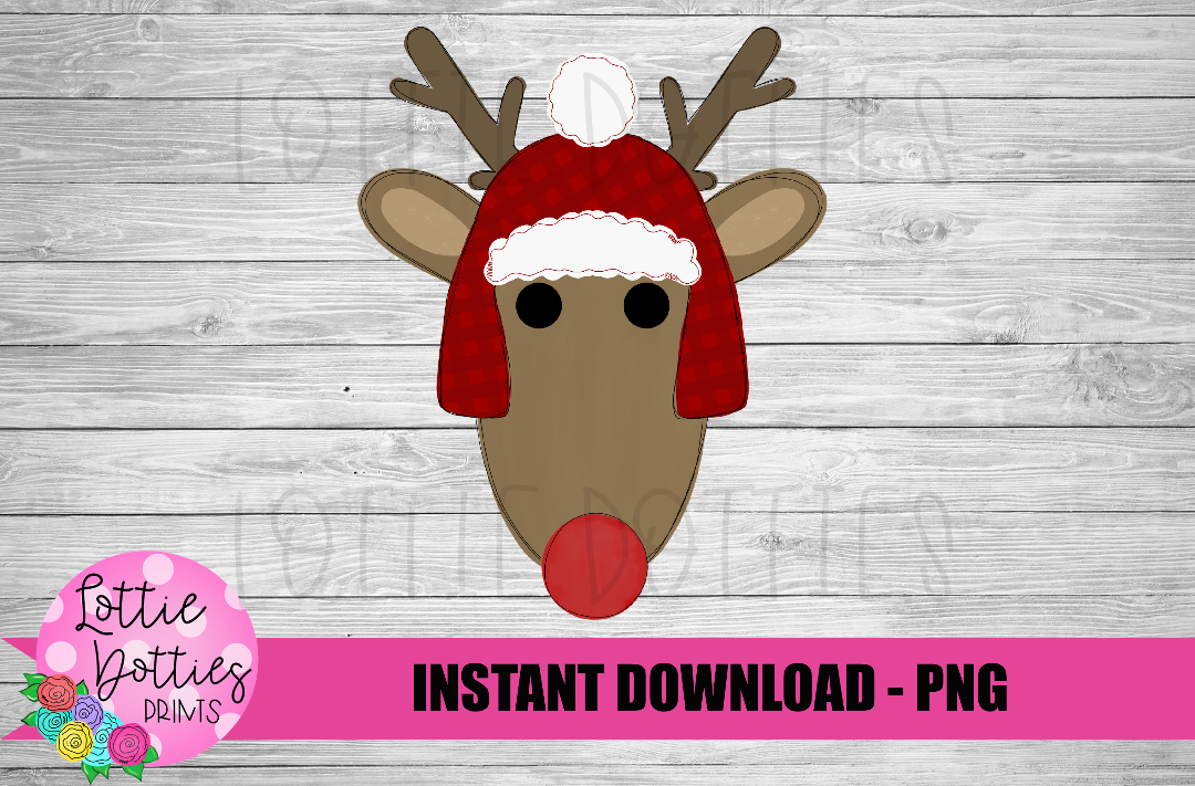 Reindeer Png - Christmas Sublimation- Digital Download