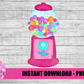 Bubble Gum Machine PNG - Bubble Gum Sublimation