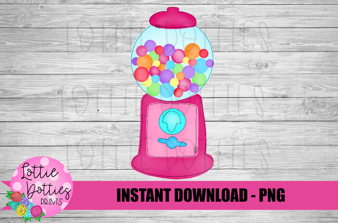 Bubble Gum Machine PNG - Bubble Gum Sublimation