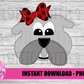 Bulldog Png - Bulldog Sublimation Design- Digital Download