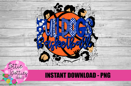 Bulldogs Basketball  -  PNG - Bulldogs  -  Sublimation design - Digital Download