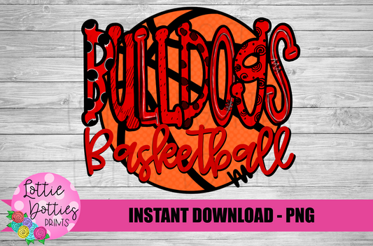 Bulldogs Basketball  -  PNG - Bulldogs  -  Sublimation design - Digital Download