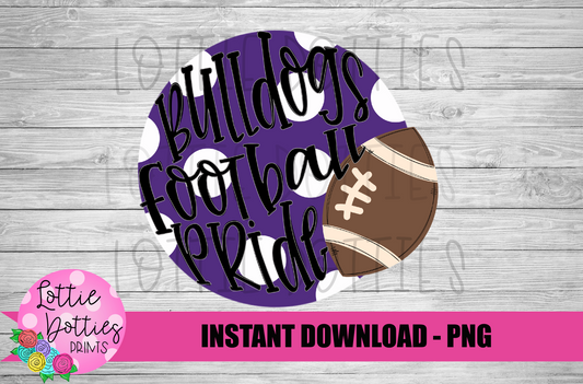 Bulldogs Football Pride  PNG - Bulldogs sublimation design - Digital Download