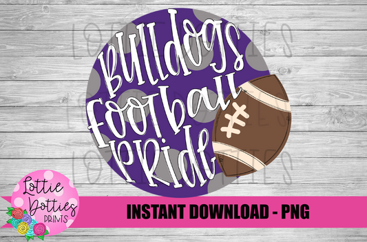 Bulldogs Football Pride  PNG - Bulldogs sublimation design - Digital Download