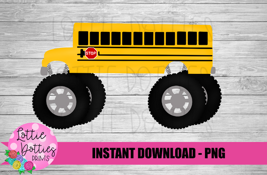 Monster Bus Png - Monster Bus Design - Monster Truck Sublimation