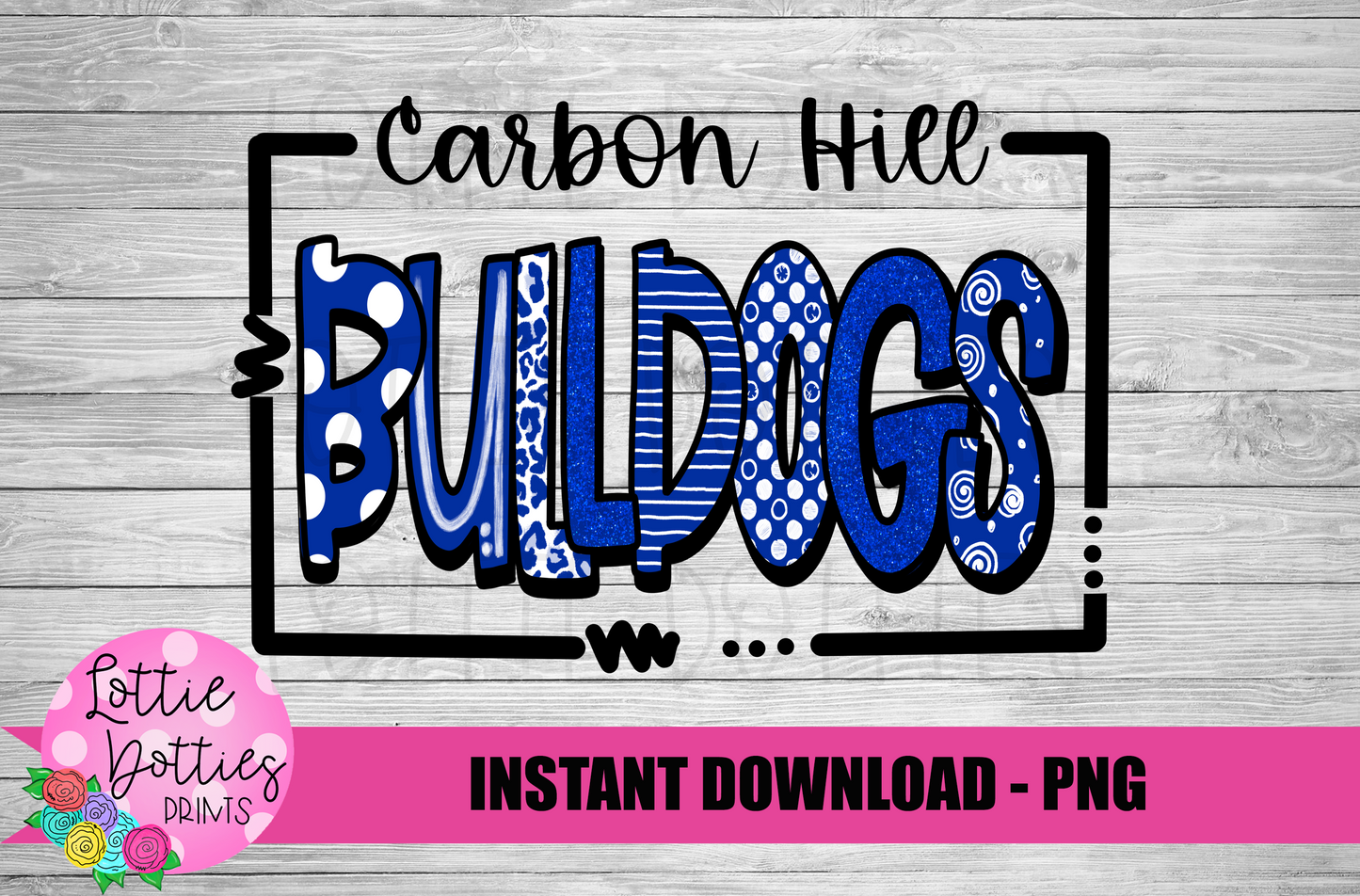 Carbon Hill Bulldogs -  PNG - Bulldogs  -  sublimation design - Digital Download