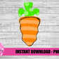 Carrot PNG - Easter Sublimation - Digital Download