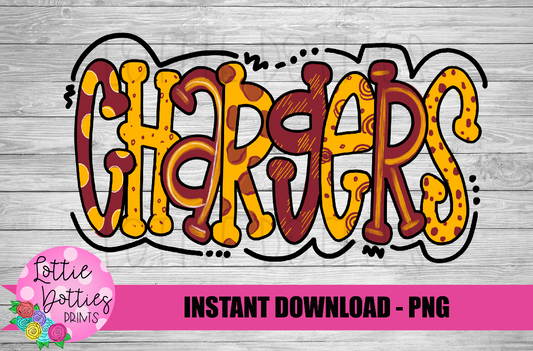 Chargers PNG - Chargers -  sublimation design - Digital Download