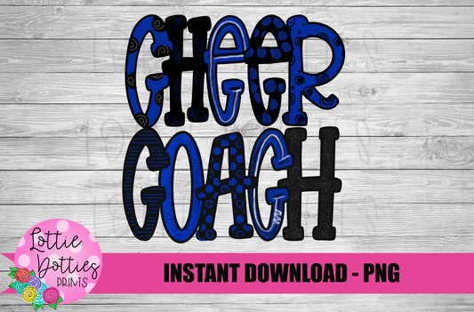 Cheer Coach Png - Cheer Sublimation File - Instant download - Digital Download
