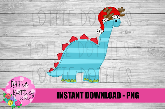 Christmas Dinosaur Png - Christmas Sublimation Design- Digital Download