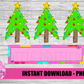 Christmas Tree Name Patch Png - Christmas Sublimation Design - Digital Download