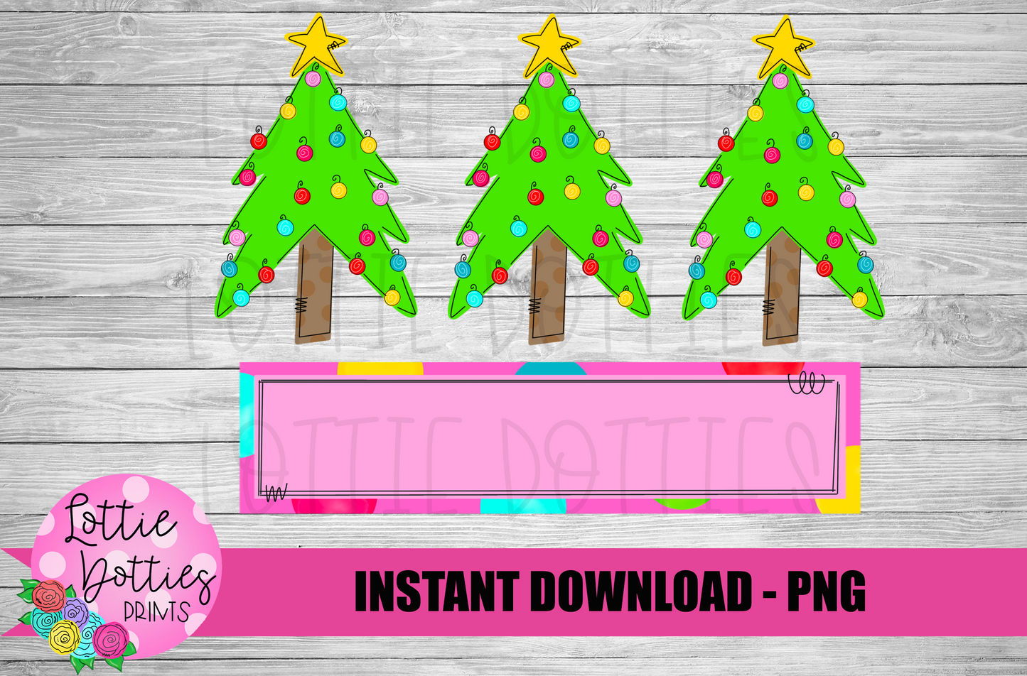 Christmas Tree Name Patch Png - Christmas Sublimation Design - Digital Download