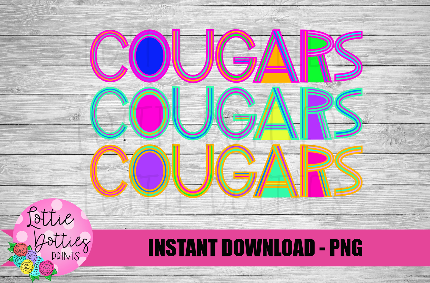 Cougars  Png - Sublimation Design - Cougars  Sublimation- Digital Download