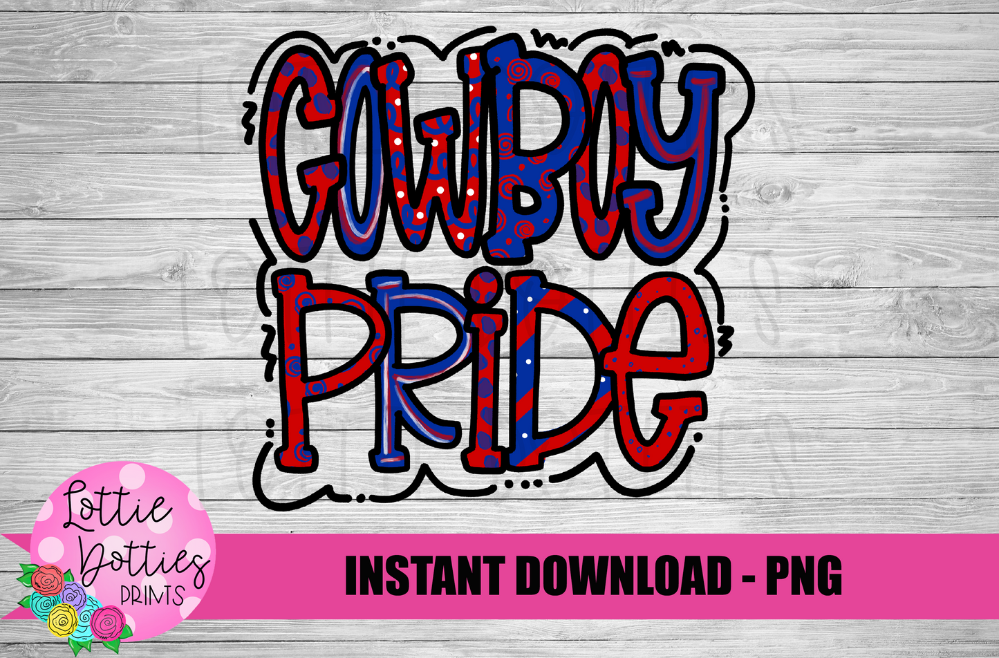 Cowboys Pride Png  -  Digital Download - Cowboys Sublimation