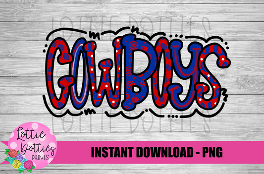 Cowboys Png  -  Digital Download - Cowboys Sublimation
