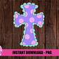 Cross Png - Cross Sublimation Design- Easter Design - Digital Download