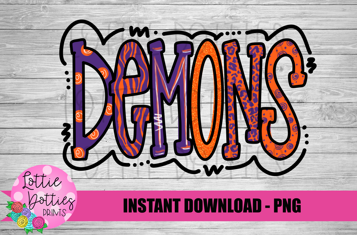 Demons - PNG - Demons Sublimation - Digital Download