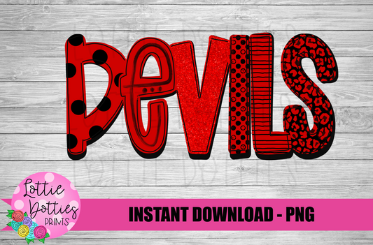 Devils Png - Devils Sublimation Design - Digital Download