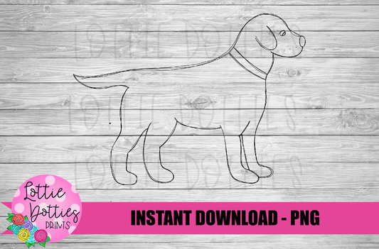 Sketch  Dog Png - Sketch Sublimation Design - Digital Design