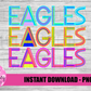 Eagles PNG - Eagles -  sublimation design - Digital Download