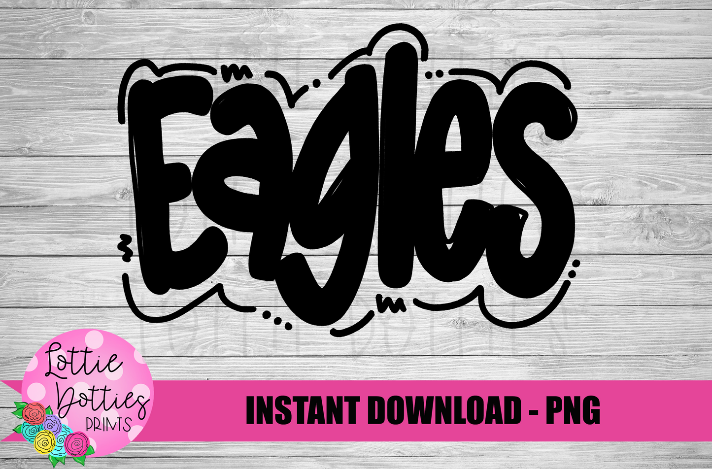 Eagles PNG - Eagles -  sublimation design - Digital Download - Black