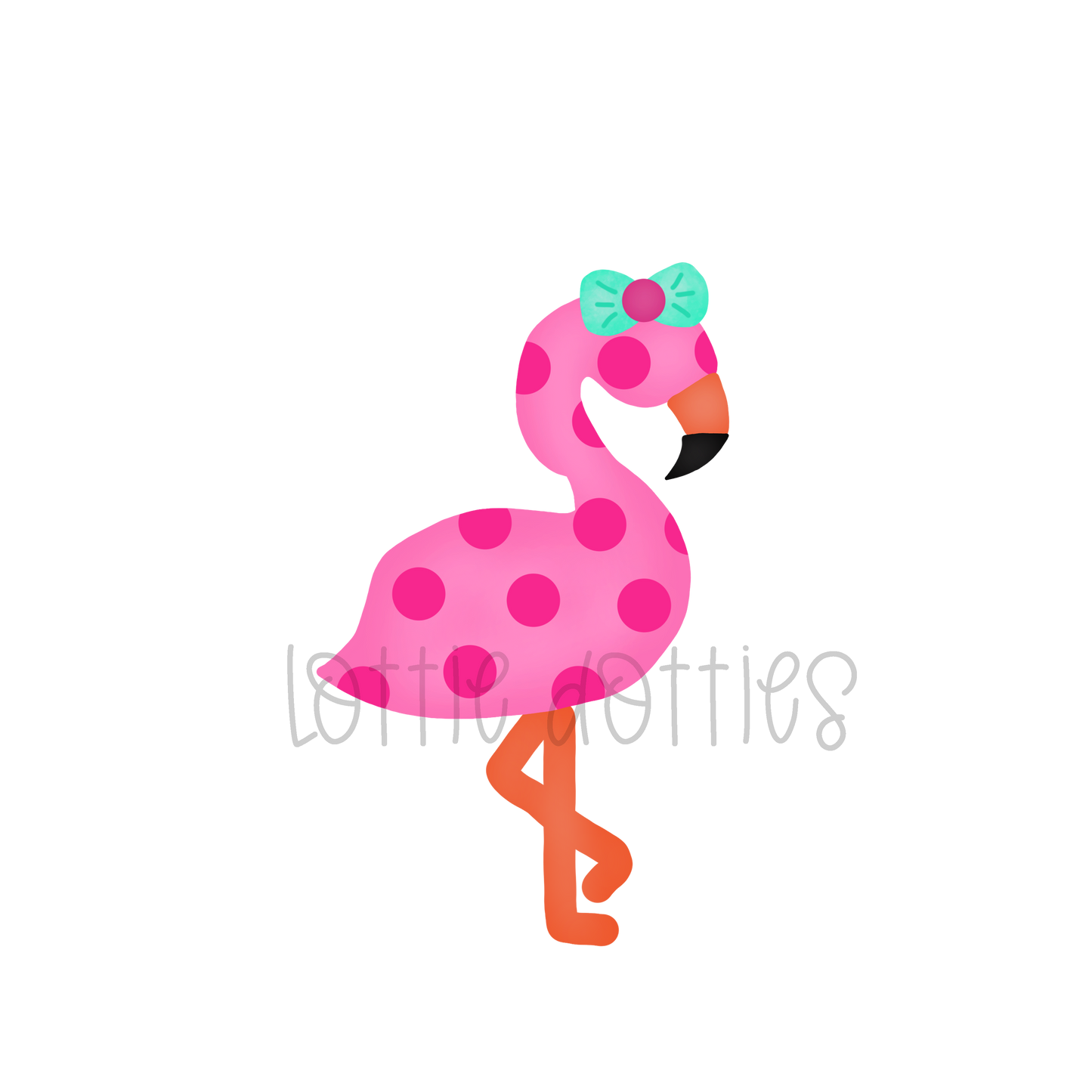 Polka Dot Flamingo Png