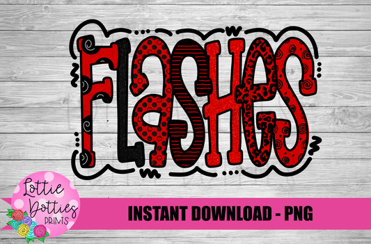 Flashes PNG - Flashes Sublimation - Mascot