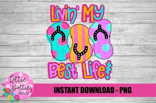 Flip flops Png - Summer Sublimation Design- Digital Download
