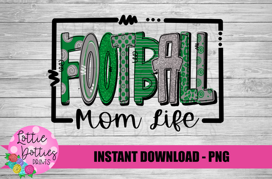 Football Mom Life  Sublimation Design - Football Mom - Digital Download