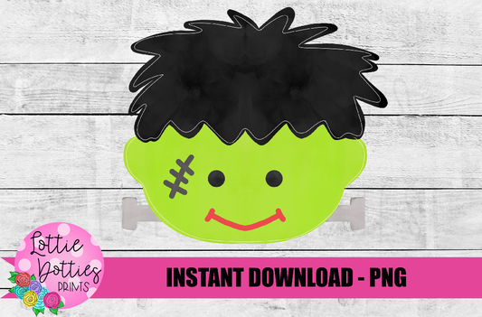 Frankenstein Png - Frankenstein Png - Halloween Sublimation Design - Kids Halloween Design - Digital Download