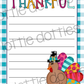 Thankful List - Digital Download - I am Thankful for - Kids Printable