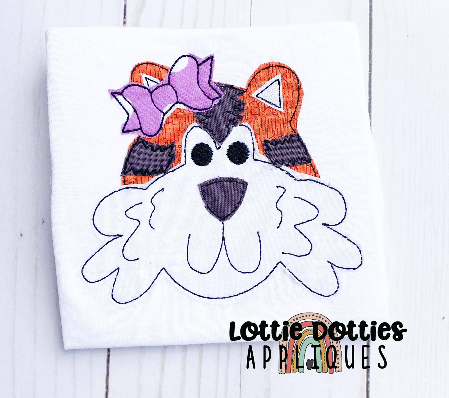 Tiger Girl Applique Design - Machine Embroidery - Instant Download