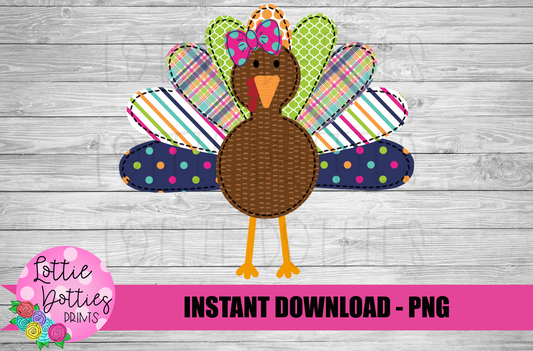 Turkey Png - Thanksgiving Sublimation Design- Digital Download