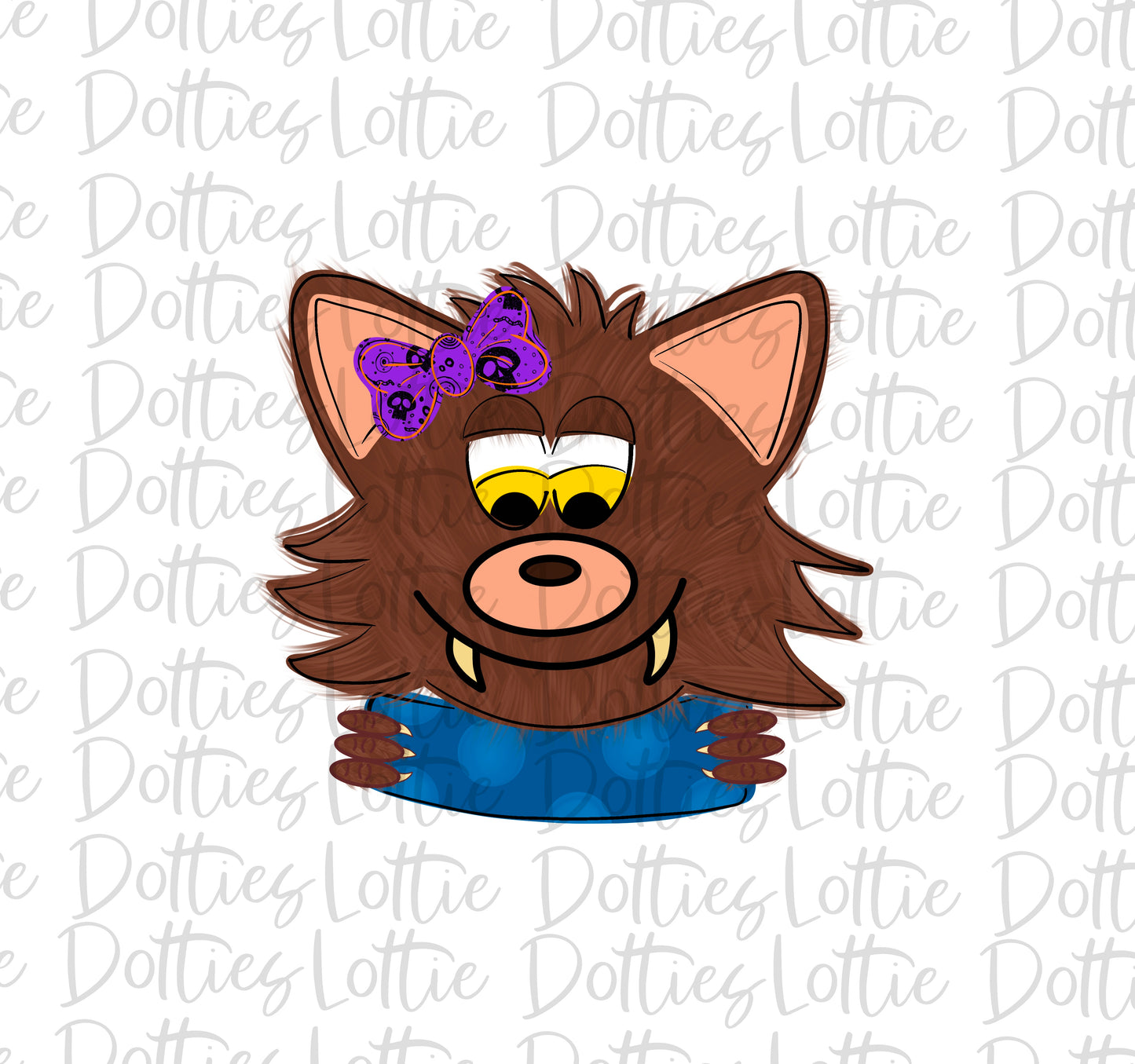 Girl Werewolf Png - Halloween - Sublimation - Digital Download