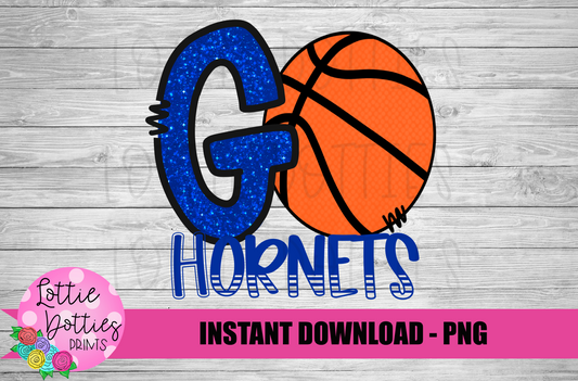 Go Hornets PNG -  Hornets   -  sublimation design - Digital Download